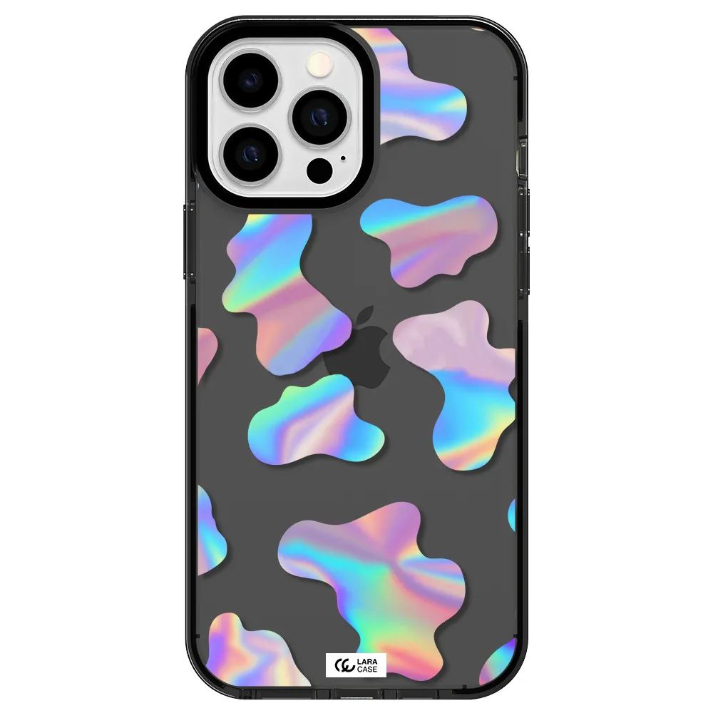 Colorful Spots Apple iPhone 13 Pro Max impact Smoke Black Case