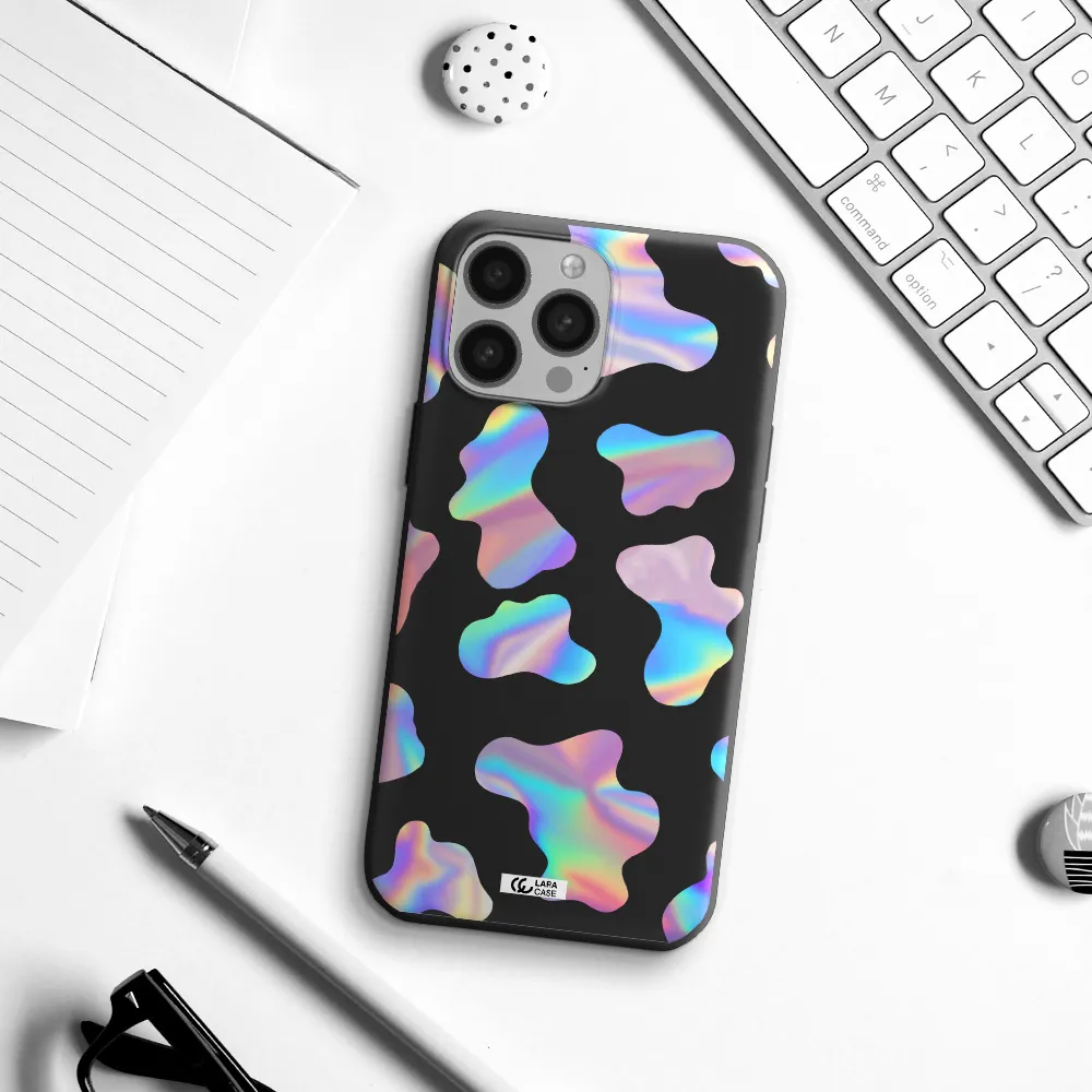 Colorful Spots Apple iPhone 13 Pro Silicone black Case