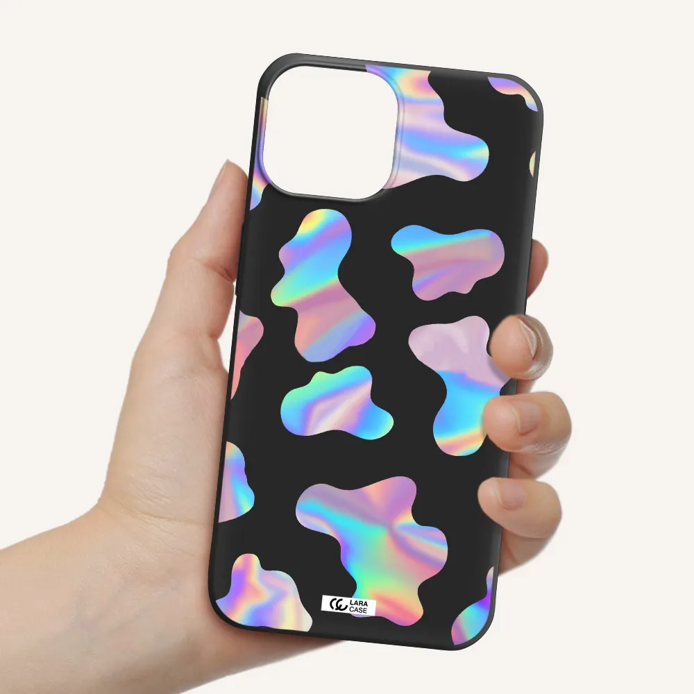 Colorful Spots Apple iPhone 13 Silicone black Case