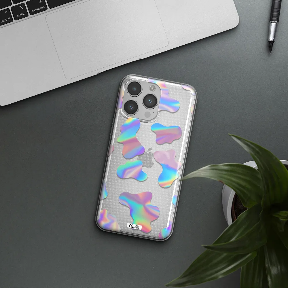Colorful Spots Apple iPhone 14 pro max Clear TPU Case