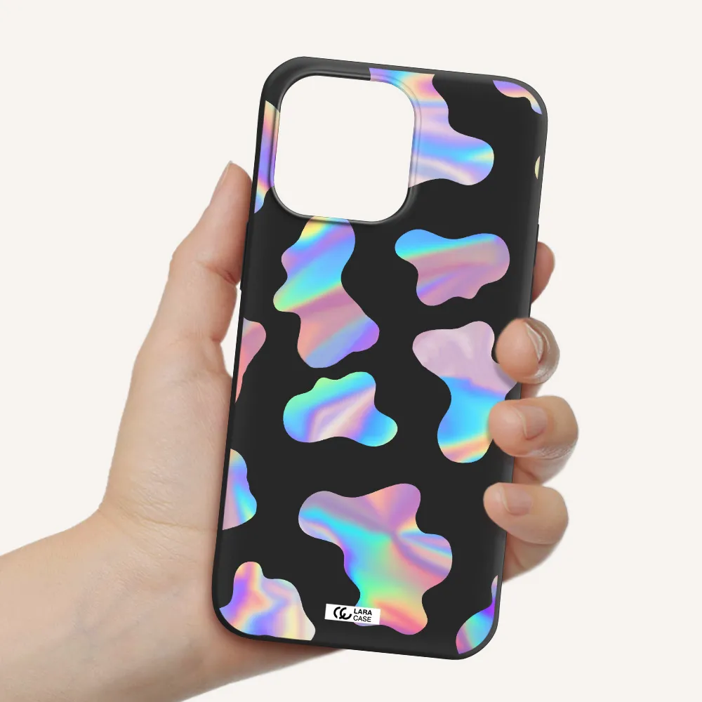 Colorful Spots Apple iPhone 14 pro max Silicone black Case