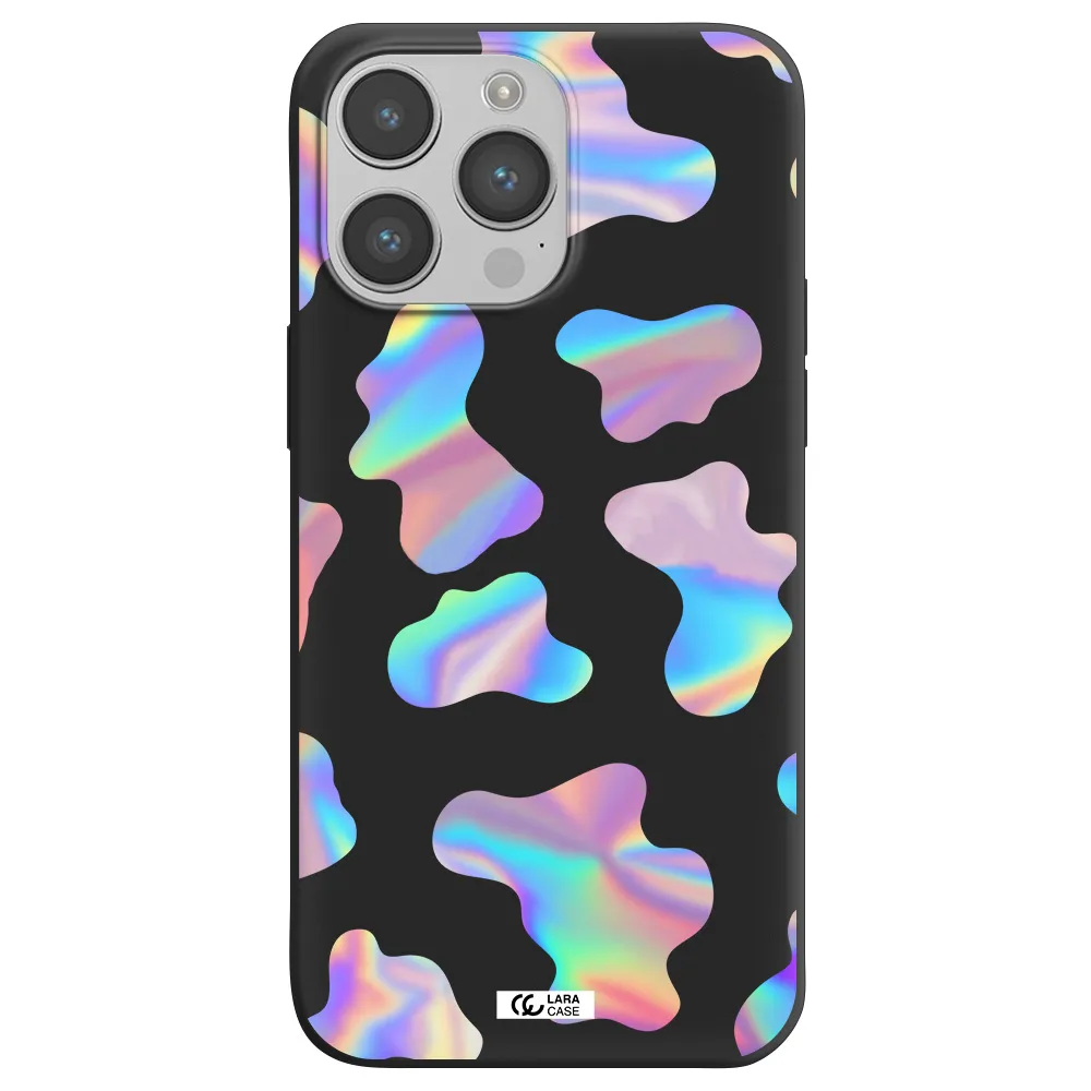 Colorful Spots Apple iPhone 14 pro Silicone black Case