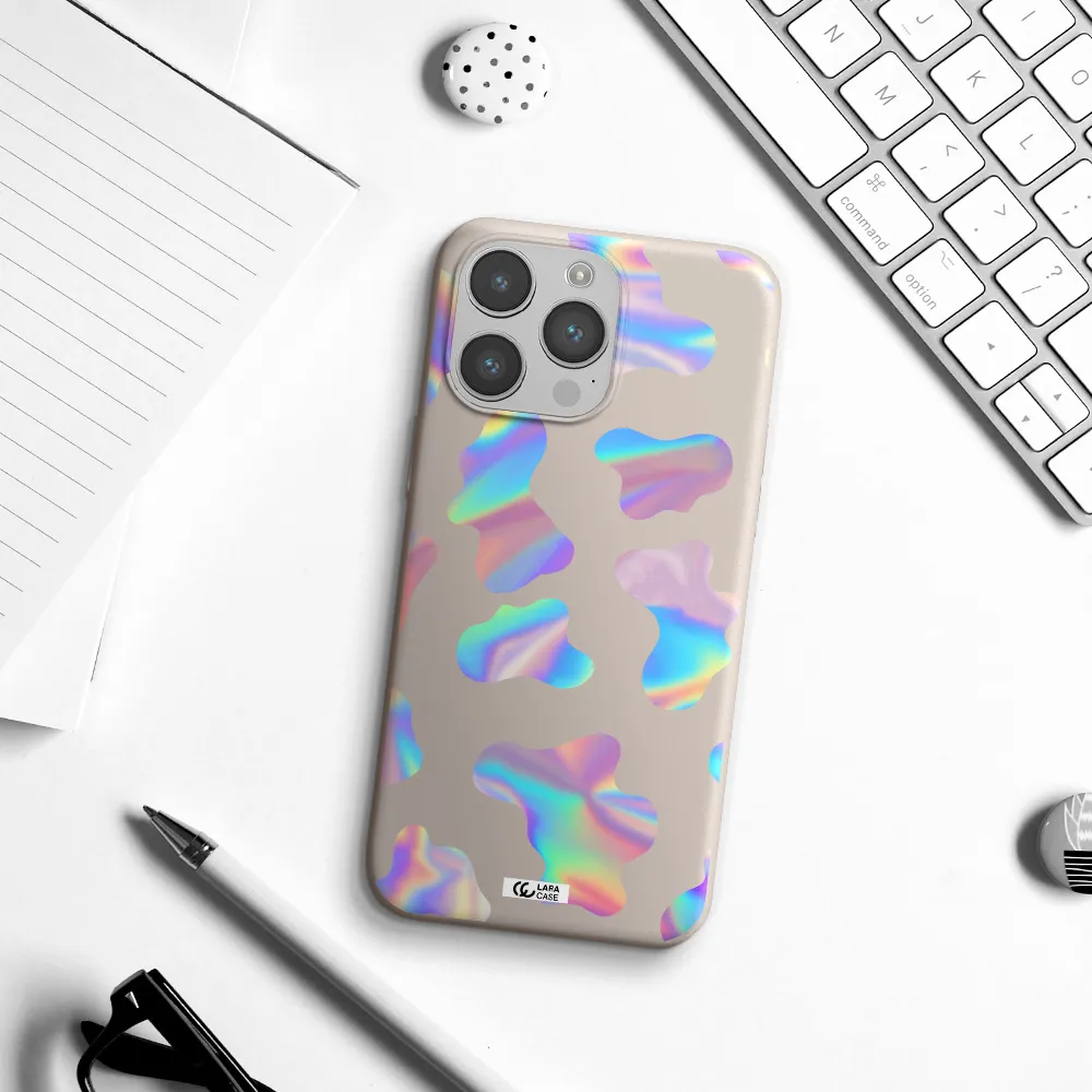 Colorful Spots Apple iPhone 14 pro Silicone Stone Case