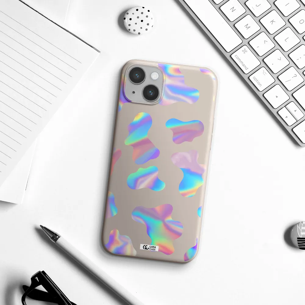 Colorful Spots Apple iPhone 14 Silicone Stone Case