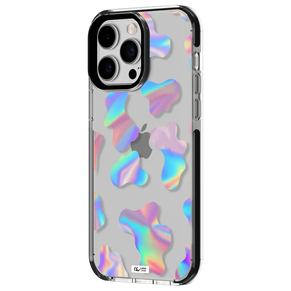 Colorful Spots Apple iPhone 15 Pro Max impact black border Case
