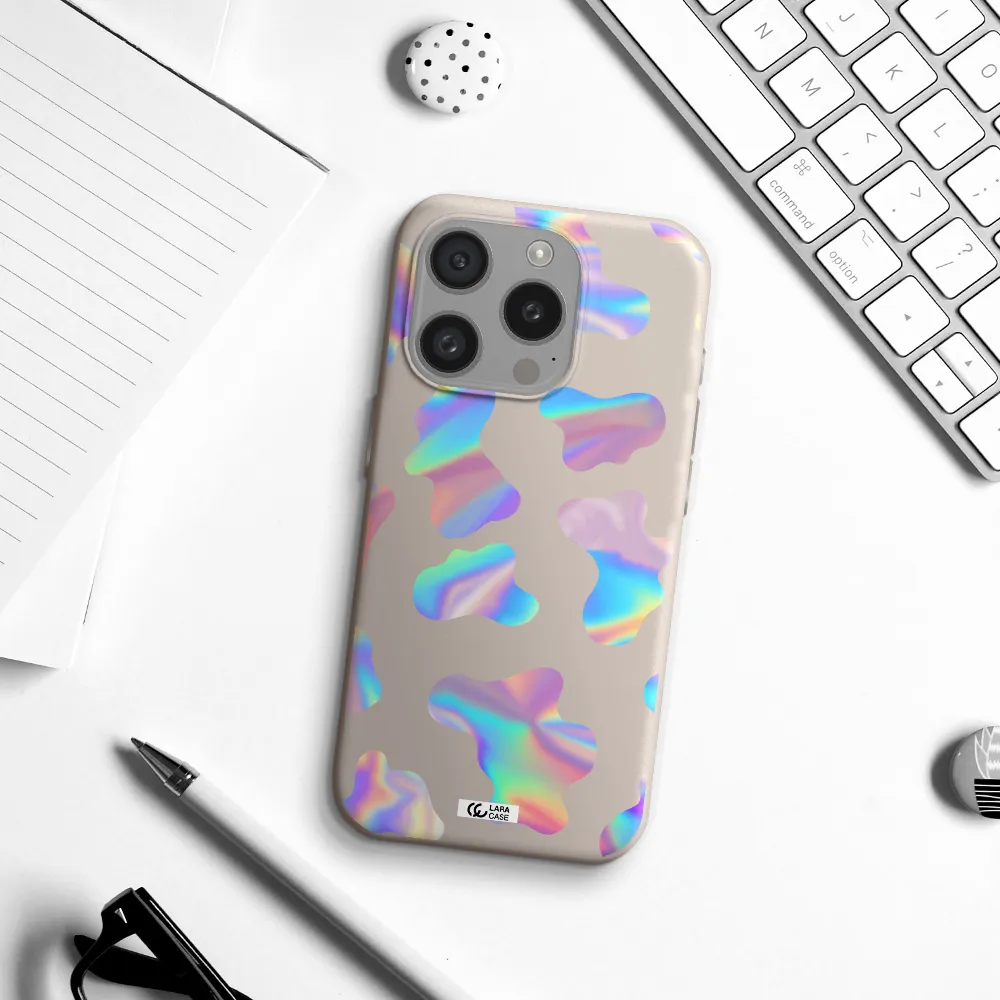 Colorful Spots Apple Iphone 15 Pro Silicone Stone Case