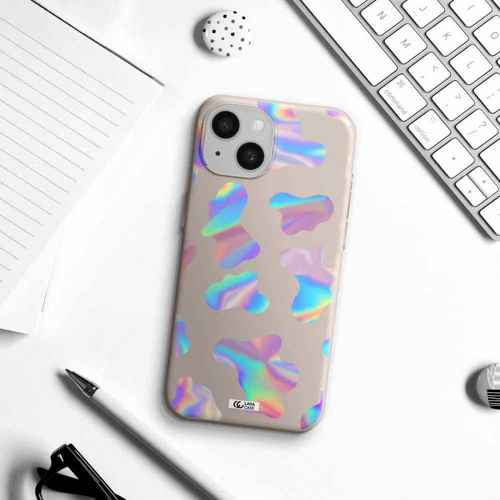 Colorful Spots Apple iPhone 15 Silicone Stone Case