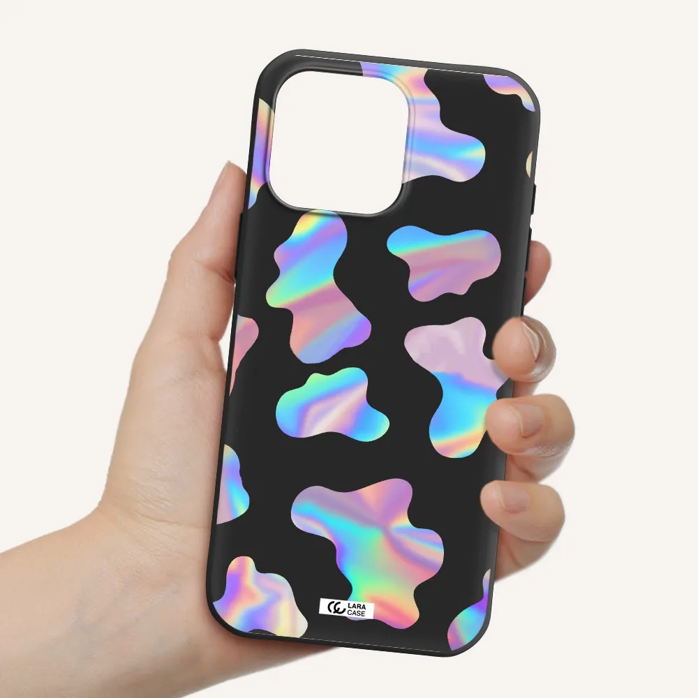 Colorful Spots Apple Iphone 16 Pro Max Silicone Black Case