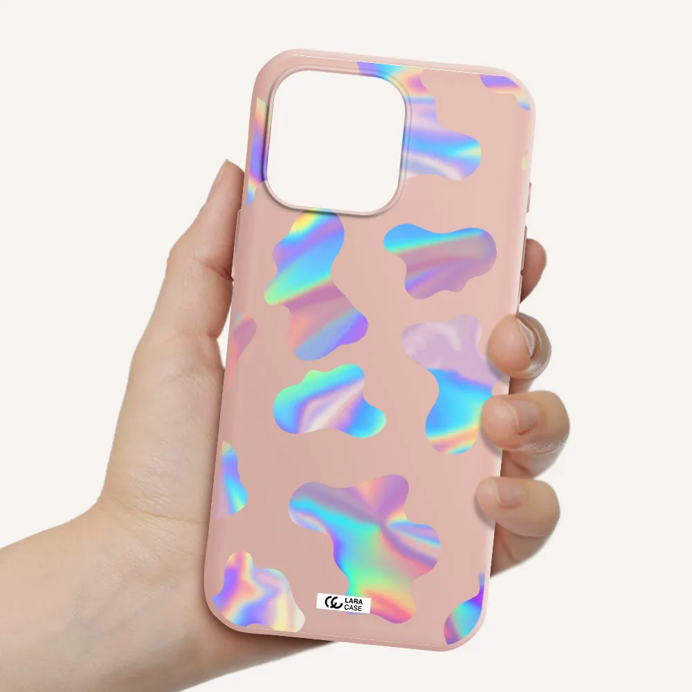 Colorful Spots Apple Iphone 16 Pro Max Silicone Pastel Pink Case