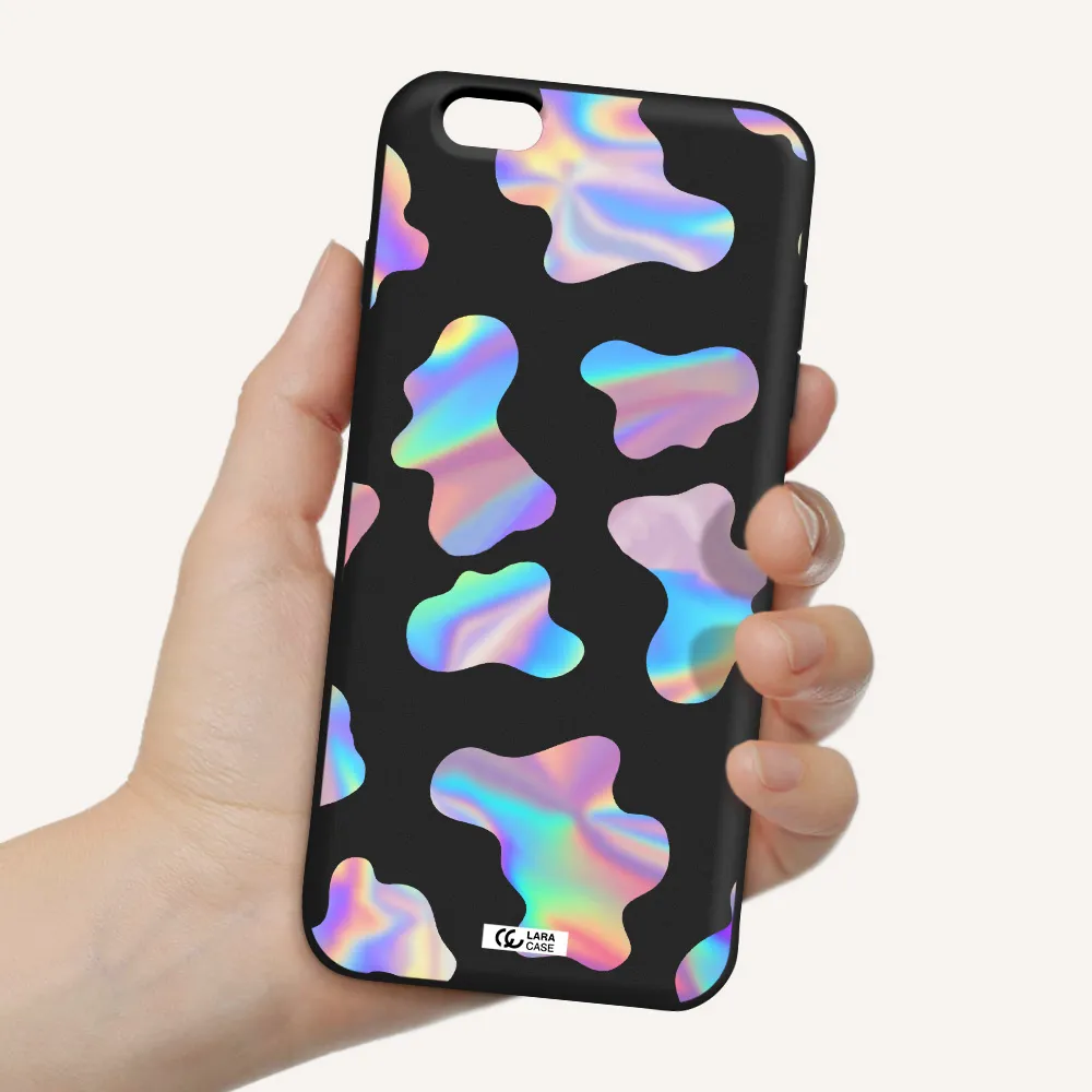 Colorful Spots Apple iPhone 6 plus Silicone black Case