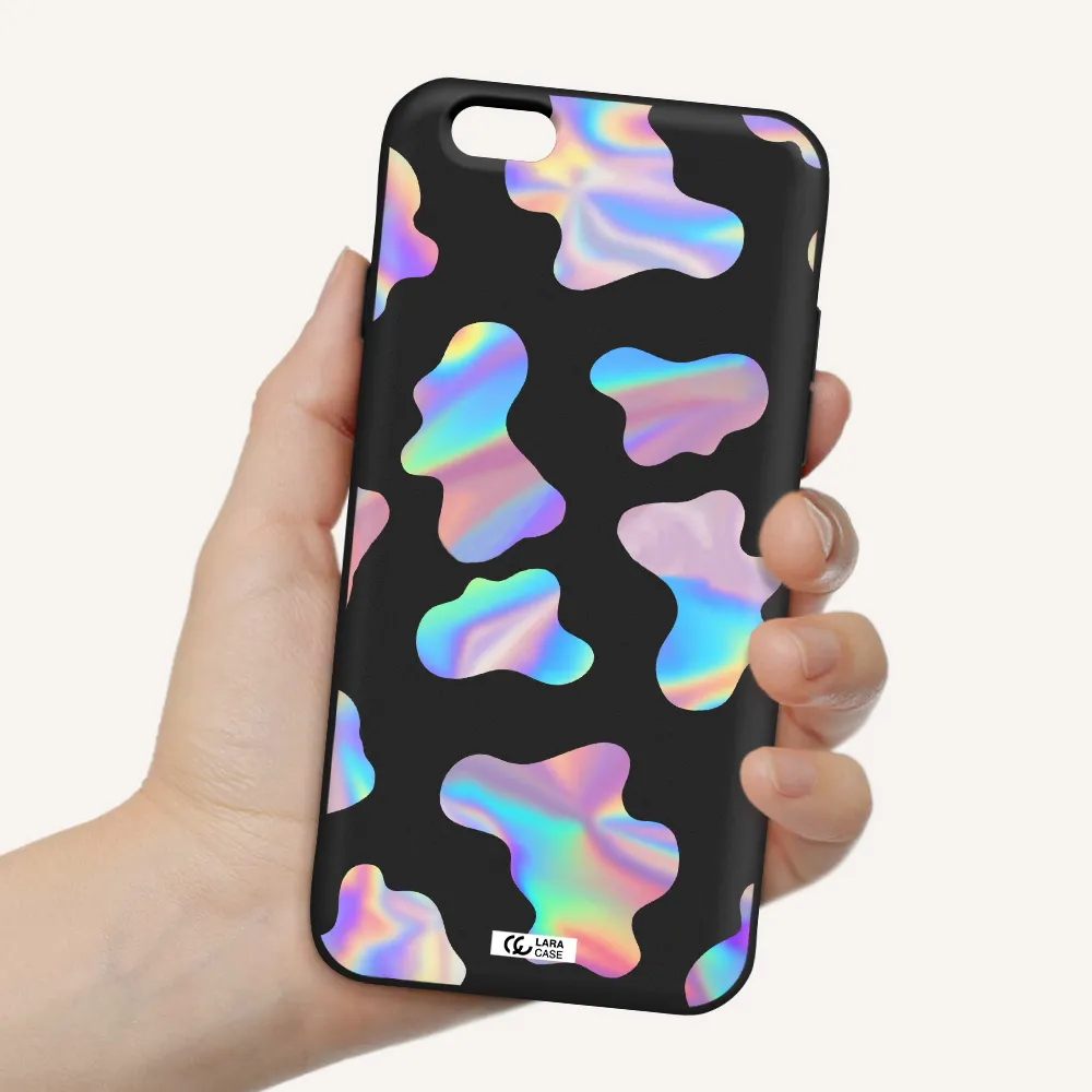 Colorful Spots Apple iPhone 6 Silicone black Case