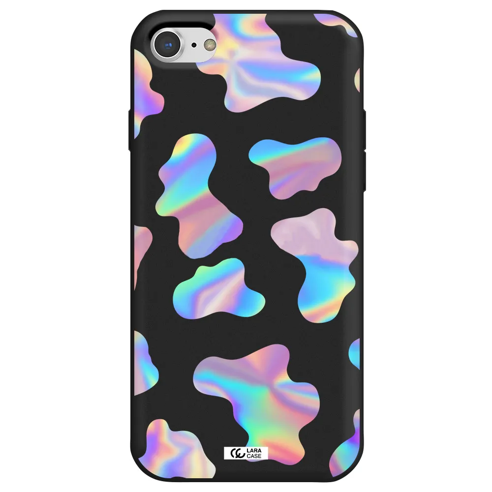 Colorful Spots Apple iPhone 7 Silicone black Case