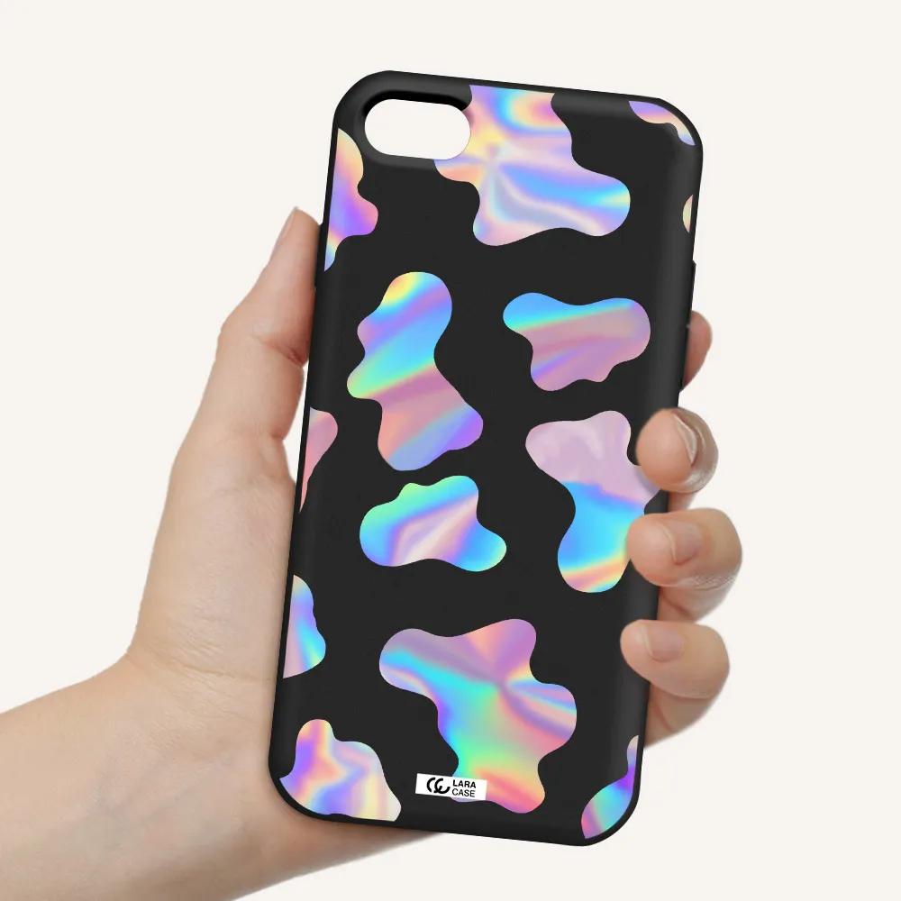 Colorful Spots Apple iPhone 7 Silicone black Case