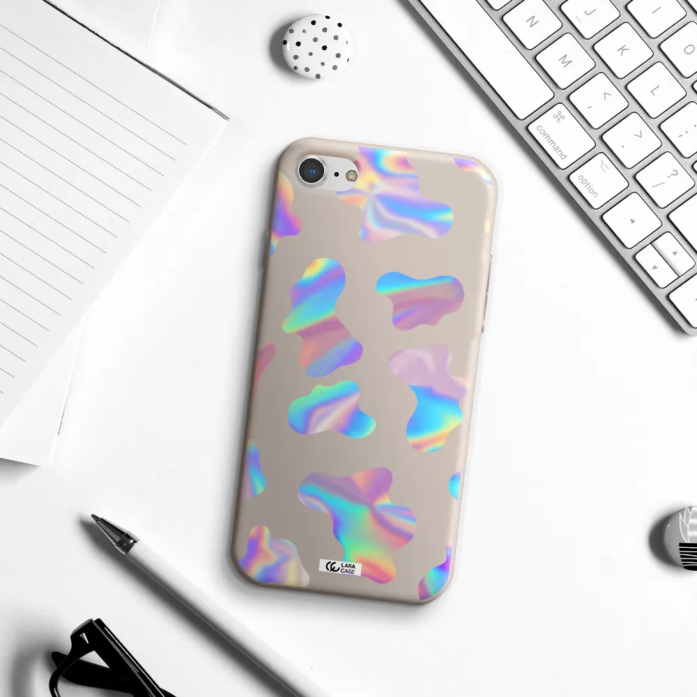 Colorful Spots Apple iPhone 7 Silicone Stone Case