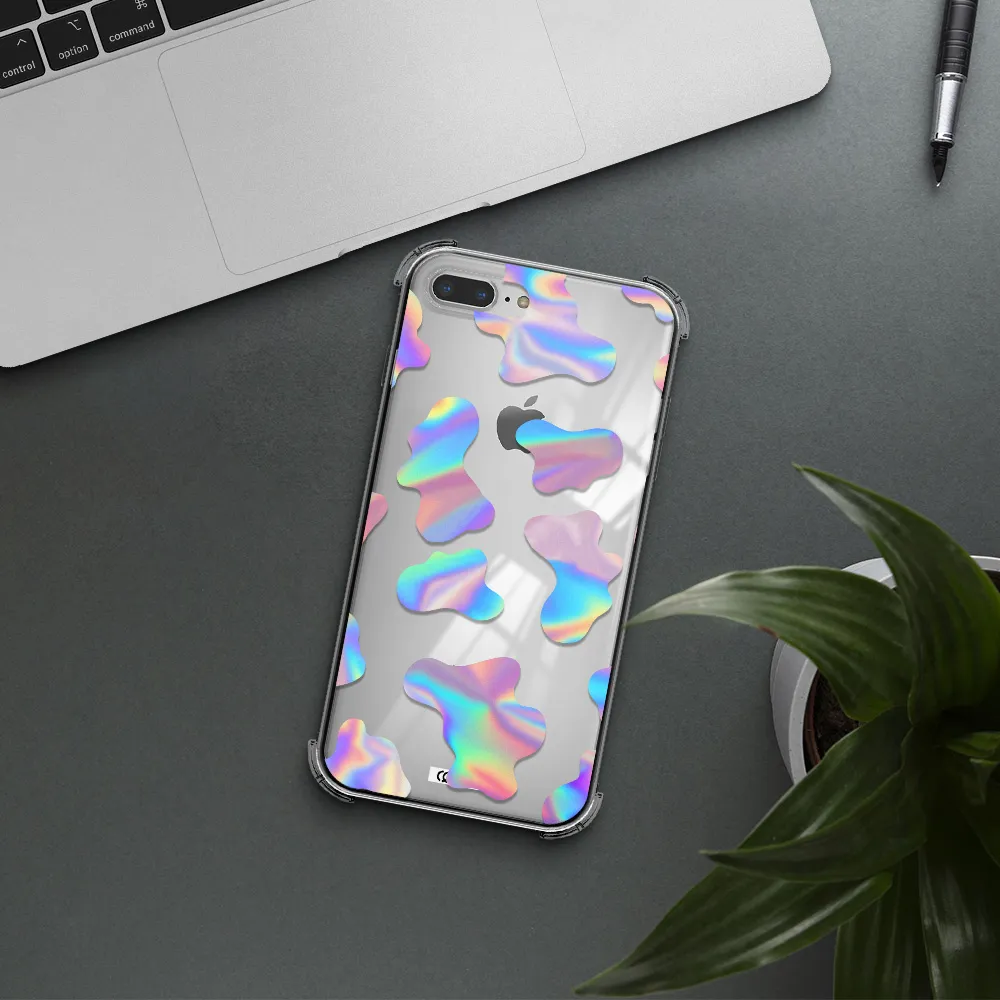 Colorful Spots Apple iPhone 8 plus Clear PC Case
