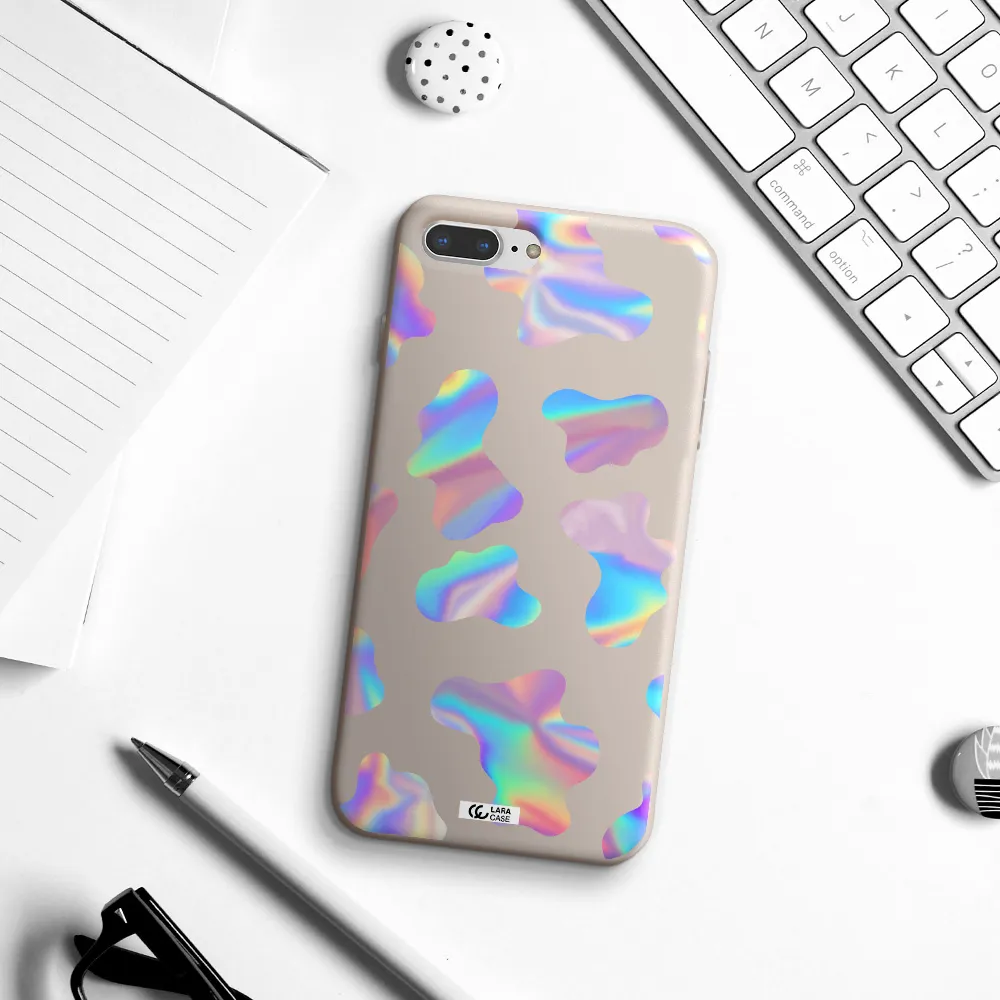Colorful Spots Apple iPhone 8 plus Silicone Stone Case