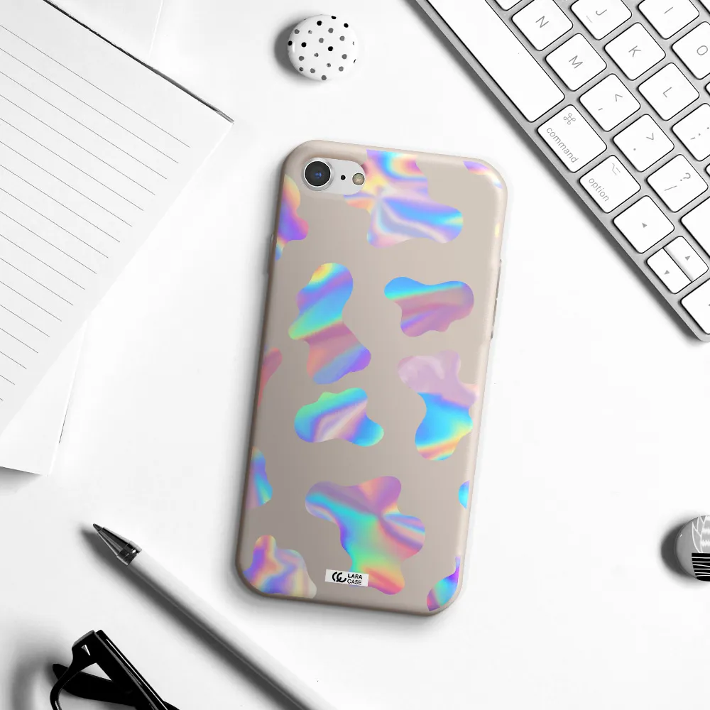 Colorful Spots Apple iPhone 8 Silicone Stone Case