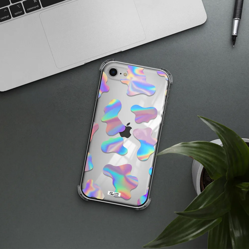 Colorful Spots Apple iPhone se 2020 Clear PC Case