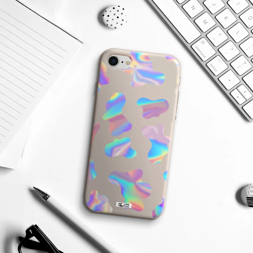 Colorful Spots Apple iPhone se 2020 Silicone Stone Case