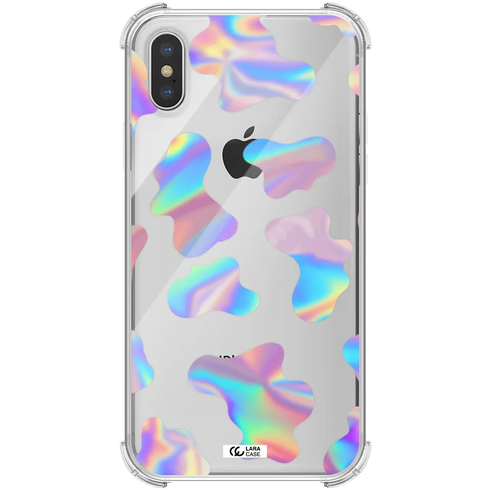 Colorful Spots Apple iPhone X Clear PC Case