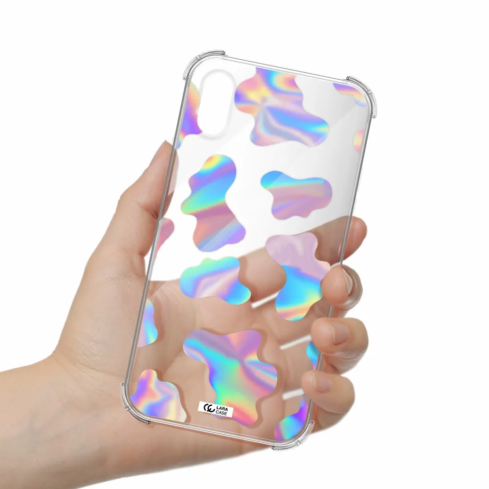 Colorful Spots Apple iPhone X Clear PC Case