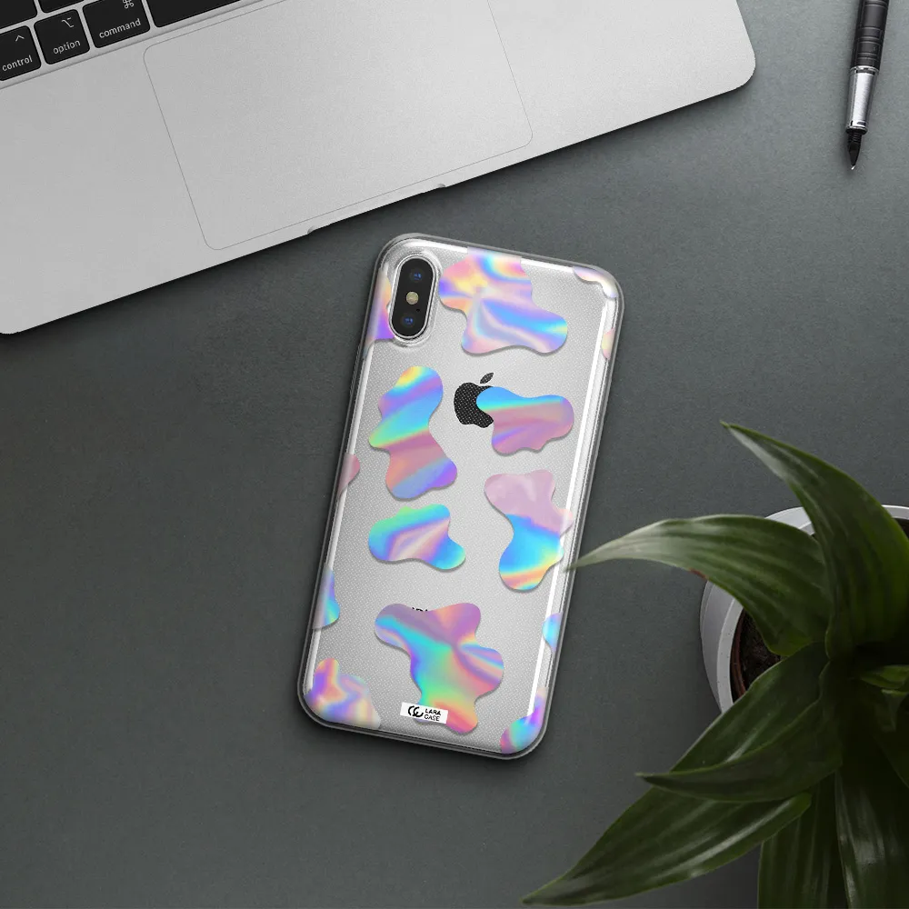 Colorful Spots Apple iPhone XS Clear TPU Case