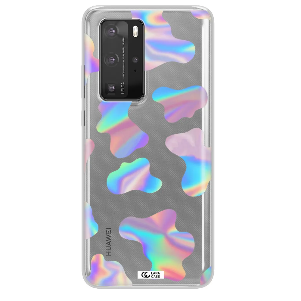 Colorful Spots Huawei P40 Pro Clear TPU Case