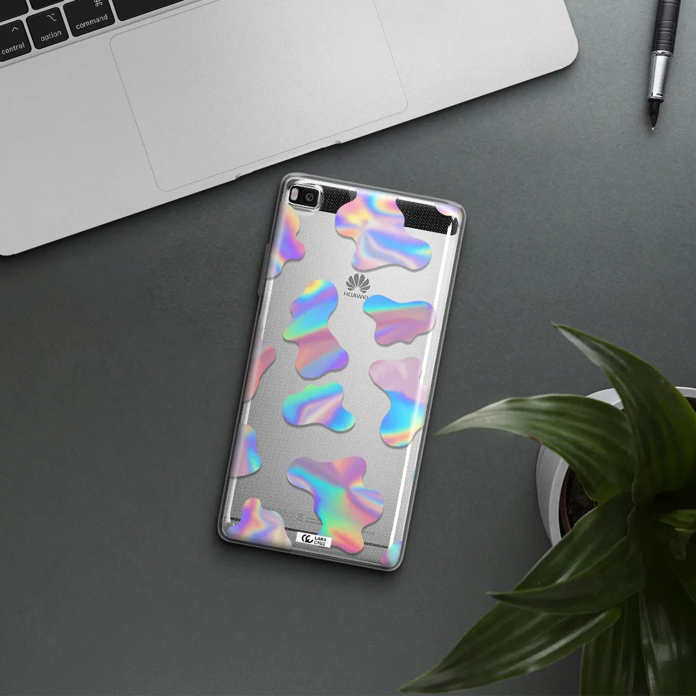 Colorful Spots Huawei P8 Clear TPU Case