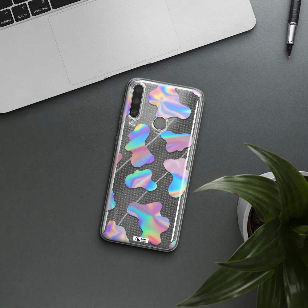 Colorful Spots Huawei Y6P Clear TPU Case