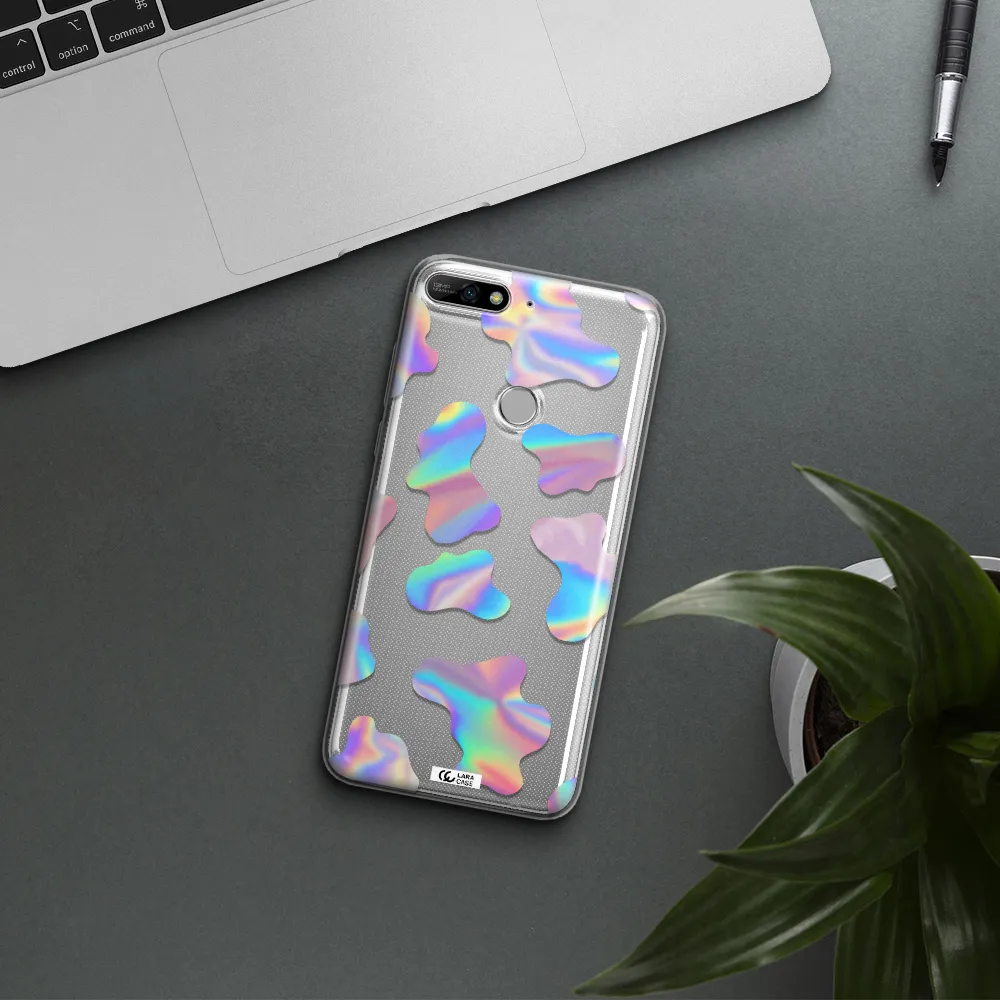 Colorful Spots Huawei Y7 2018 Clear TPU Case