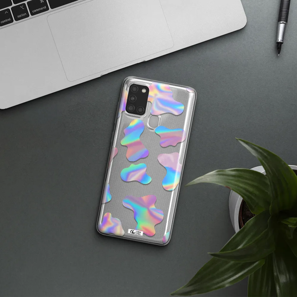 Colorful Spots Samsung A21S Clear TPU Case