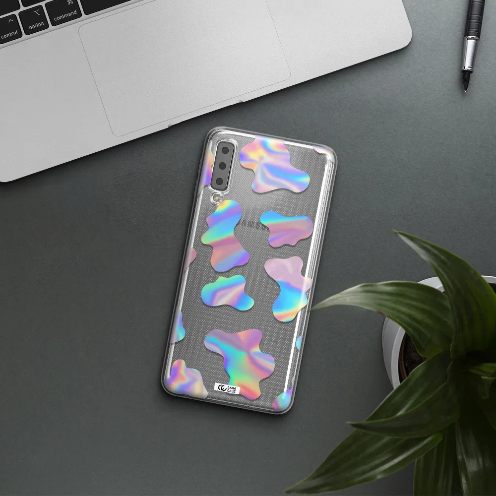 Colorful Spots Samsung A7 2018 Clear TPU Case