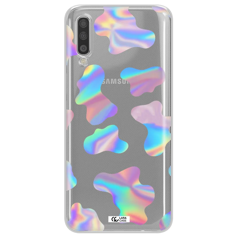 Colorful Spots Samsung A70S Clear Tpu Case