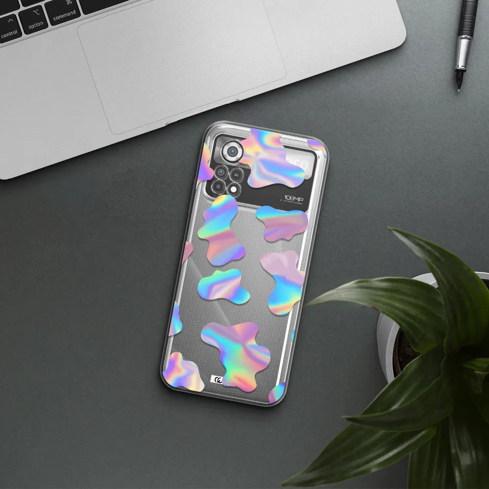 Colorful Spots Xiaomi Poco X4 Pro Clear TPU Case