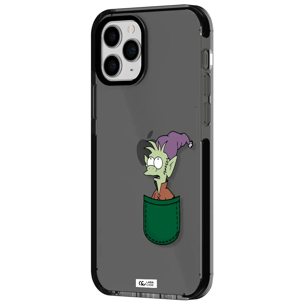 Elfo Apple iPhone 11 pro max impact Smoke Black Case