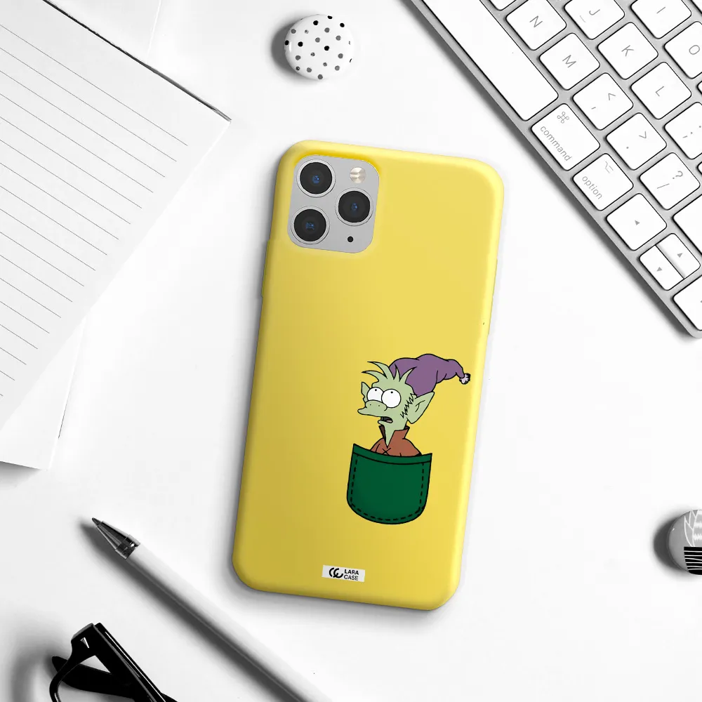 Elfo Apple iPhone 11 pro max Silicone canary yellow Case