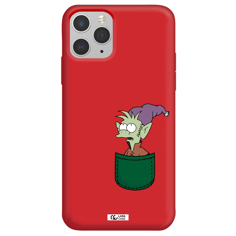 Elfo Apple iPhone 11 pro max Silicone Imperial Red Case