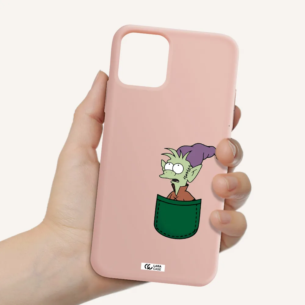 Elfo Apple iPhone 11 pro max Silicone pastel pink Case