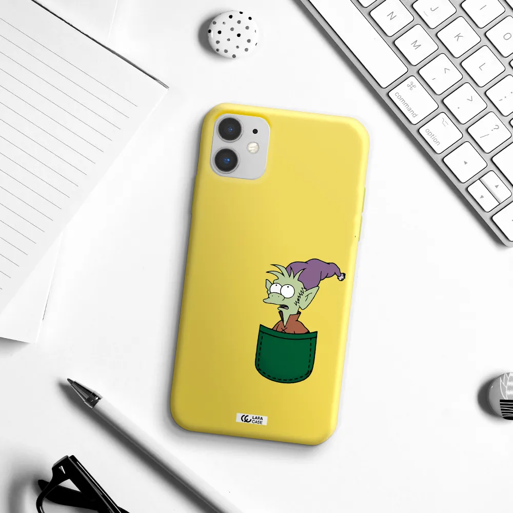 Elfo Apple iPhone 11 Silicone canary yellow Case