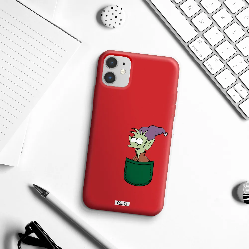 Elfo Apple iPhone 11 Silicone Imperial Red Case