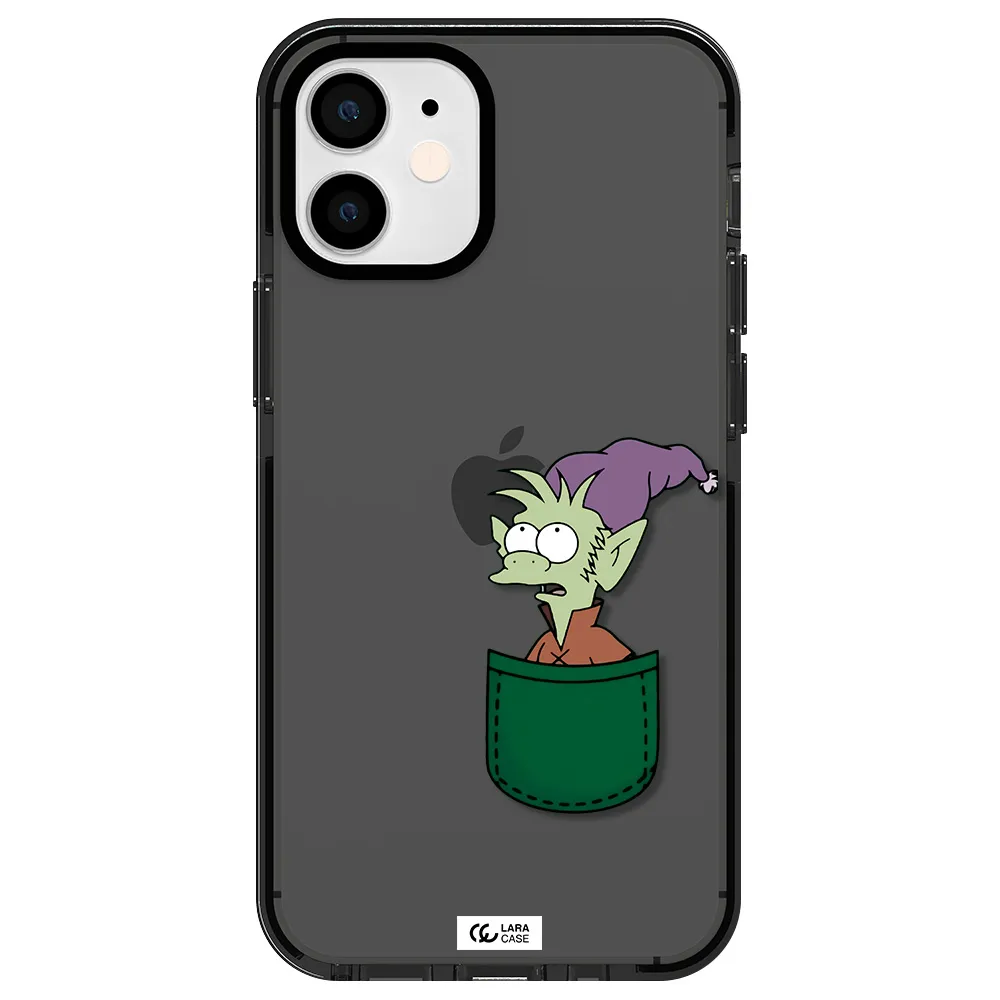 Elfo Apple iPhone 12 mini impact Smoke Black Case