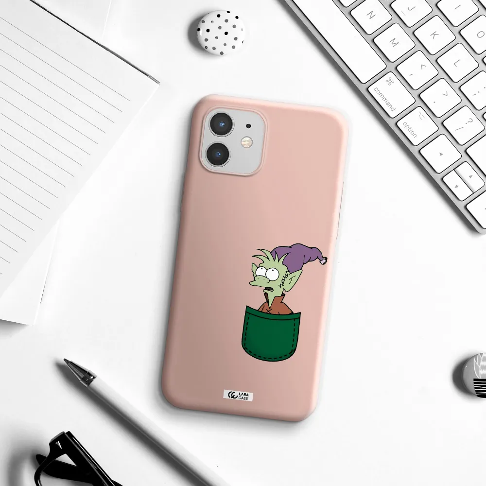 Elfo Apple iPhone 12 mini Silicone pastel pink Case