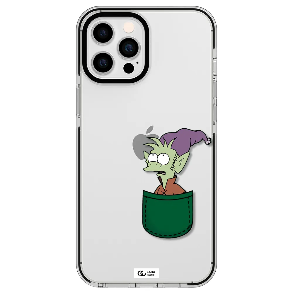 Elfo Apple iPhone 12 pro max impact black border Case