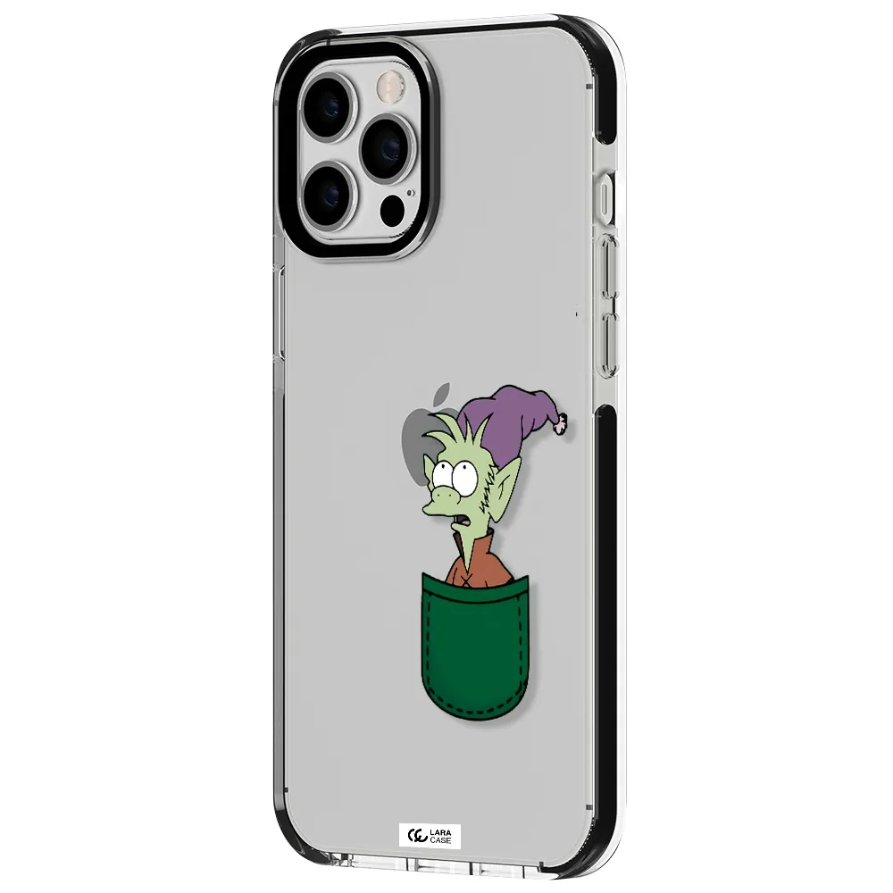 Elfo Apple iPhone 12 pro max impact black border Case