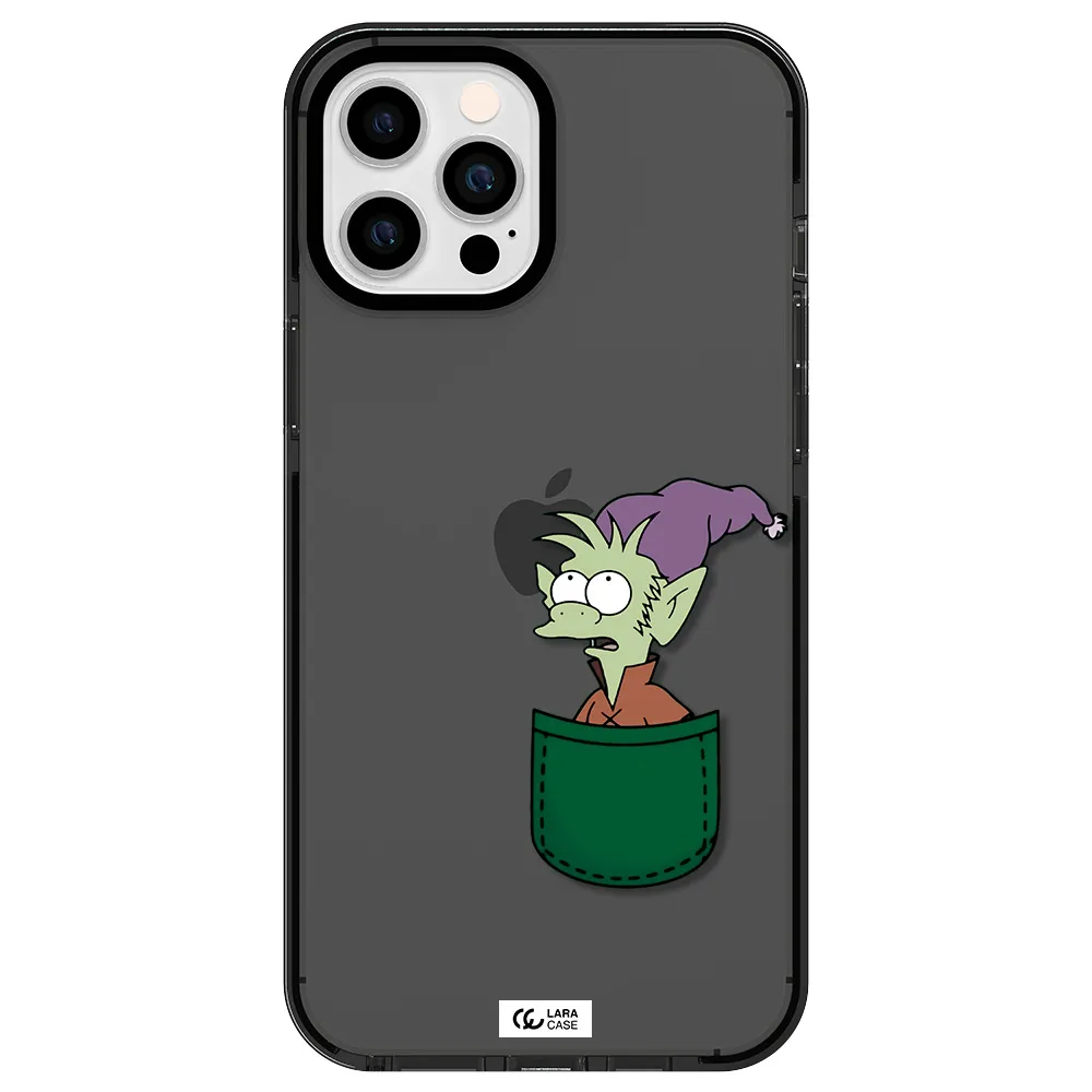 Elfo Apple iPhone 12 pro max impact Smoke Black Case