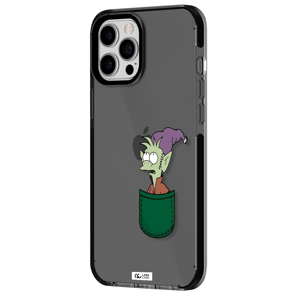 Elfo Apple iPhone 12 pro max impact Smoke Black Case