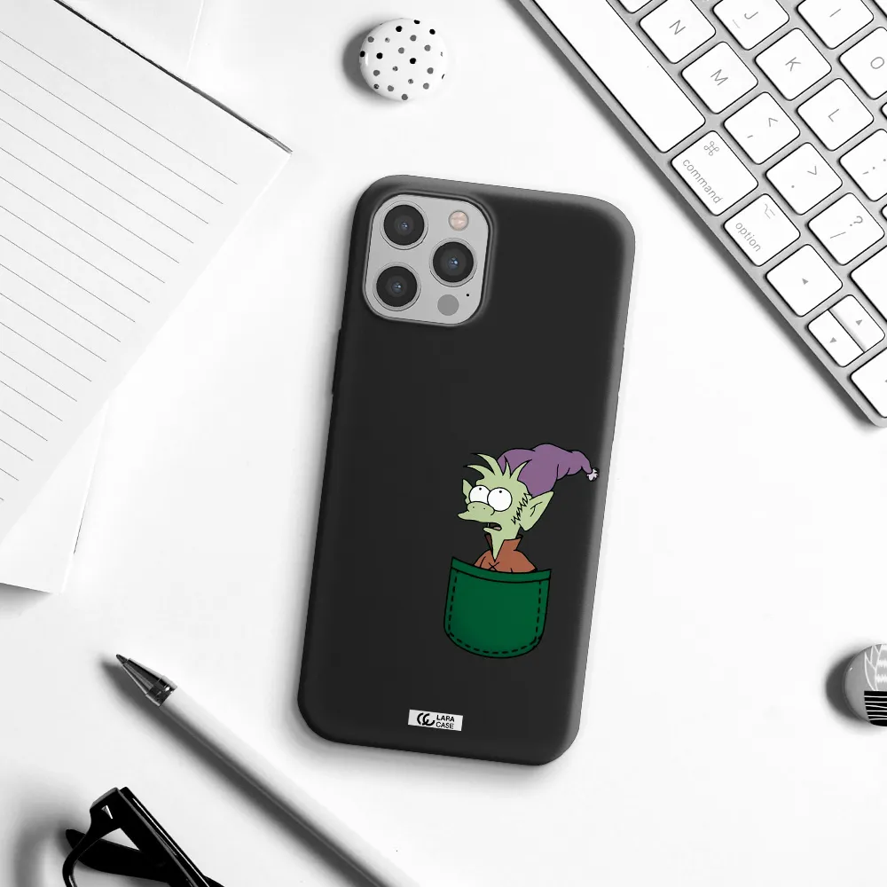 Elfo Apple iPhone 12 pro max Silicone black Case