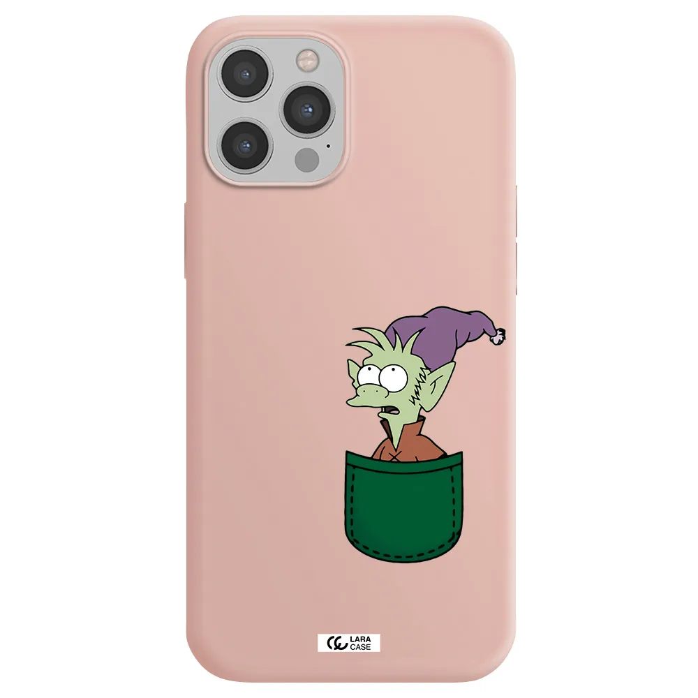 Elfo Apple iPhone 12 pro max Silicone pastel pink Case