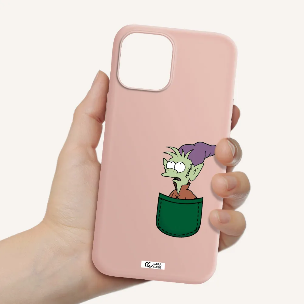 Elfo Apple iPhone 12 pro max Silicone pastel pink Case