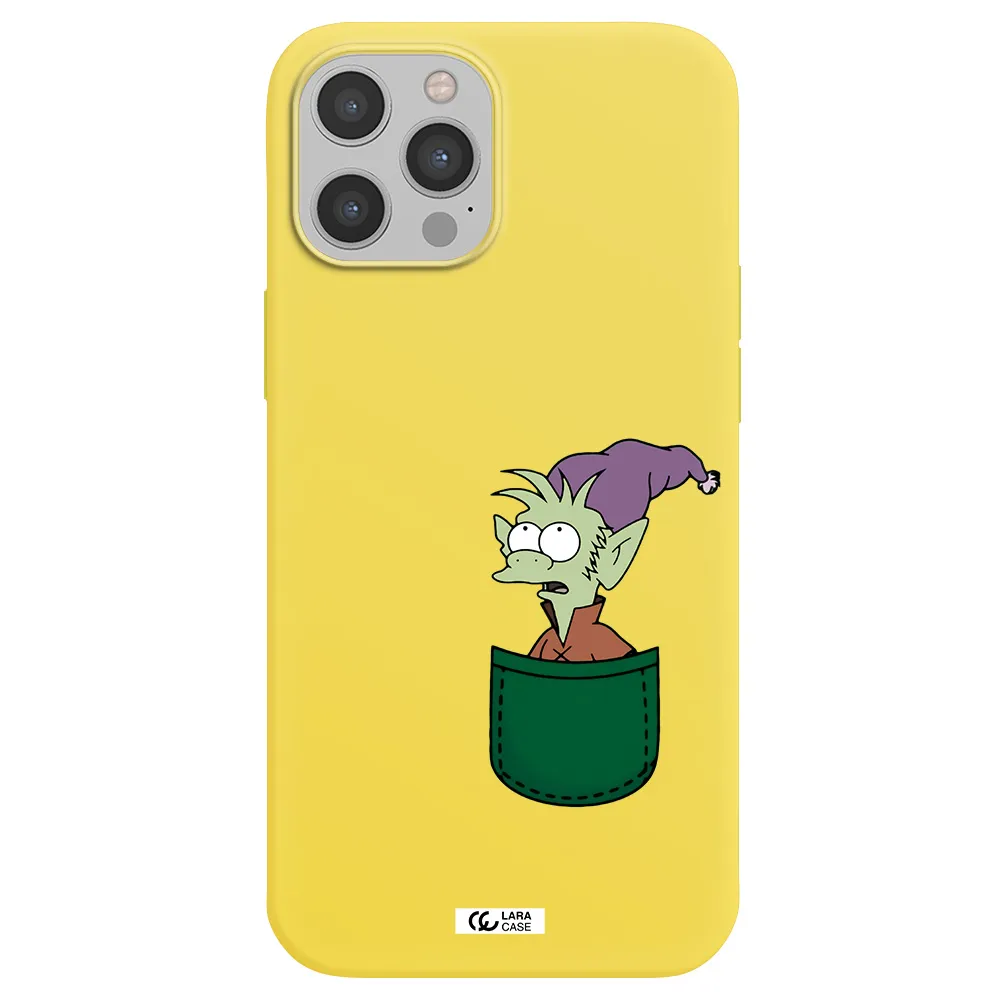 Elfo Apple iPhone 12 pro Silicone canary yellow Case